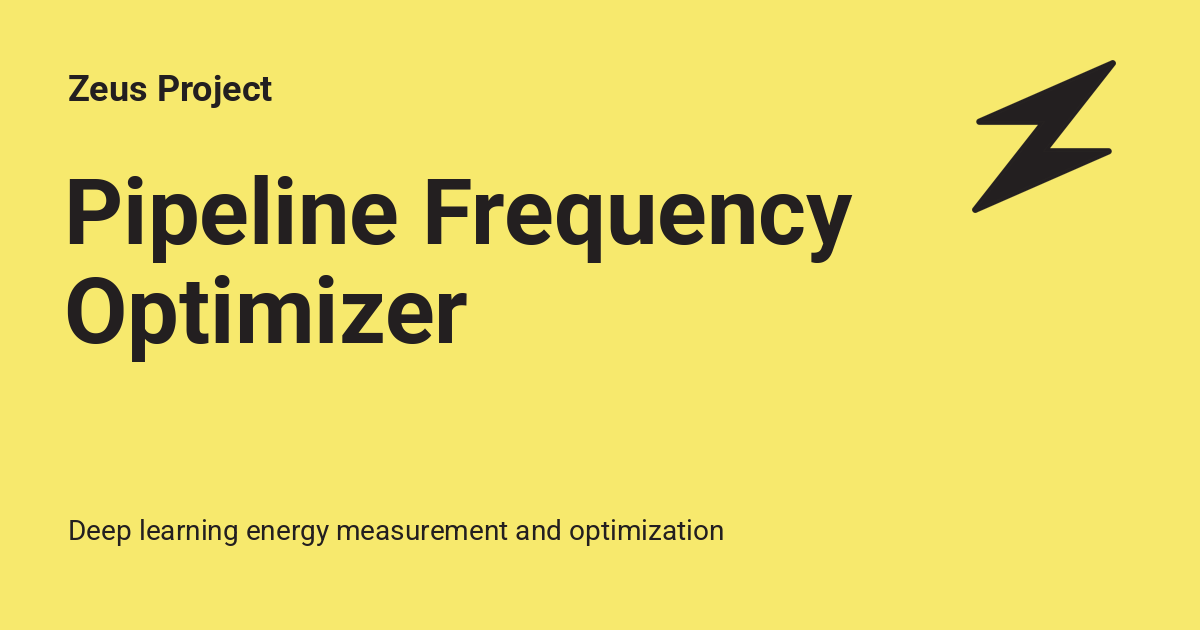 Pipeline Frequency Optimizer - Zeus Project
